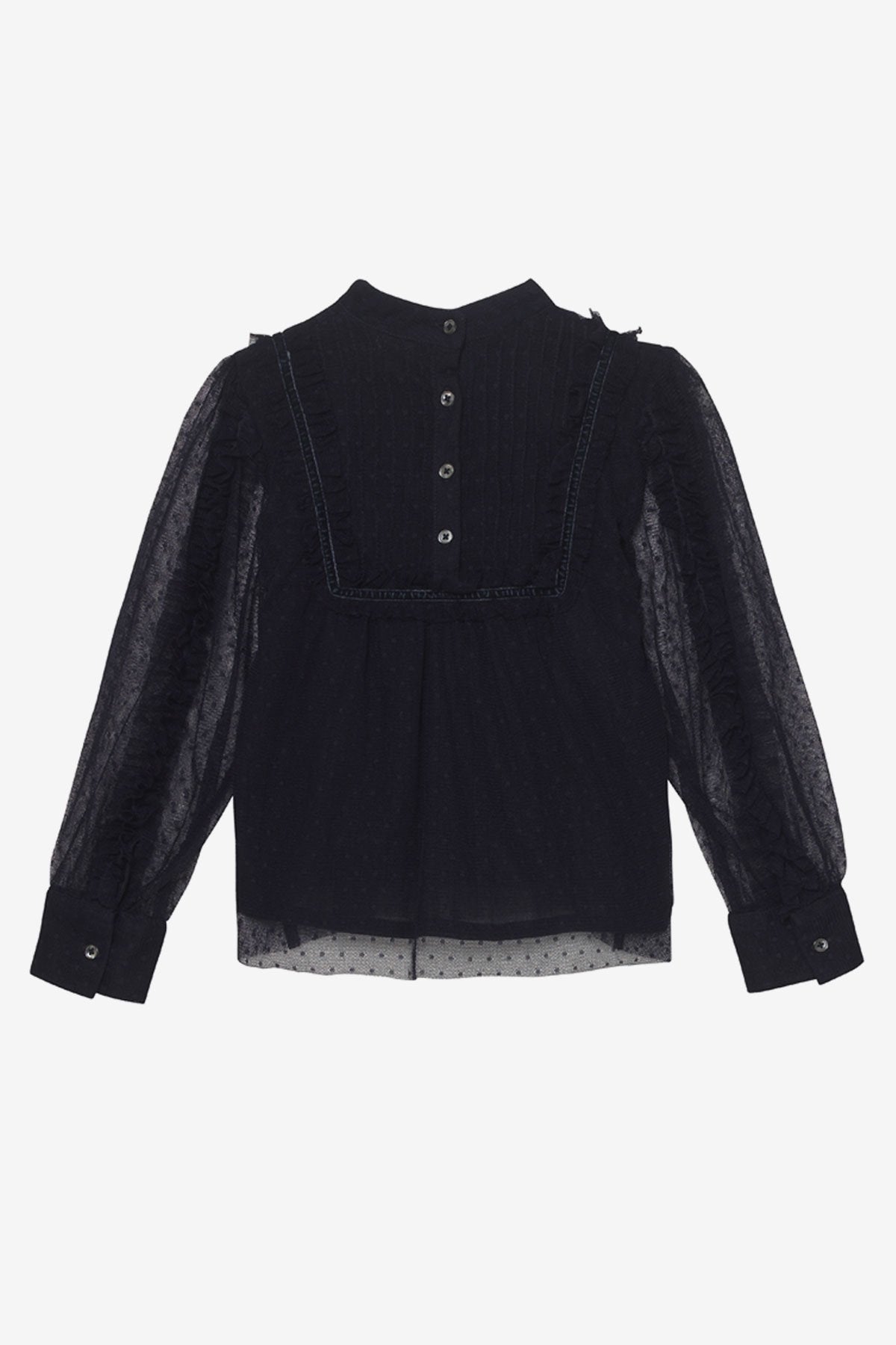 VELVETEEN - Clover Top, Blackcurrant Dot Mesh