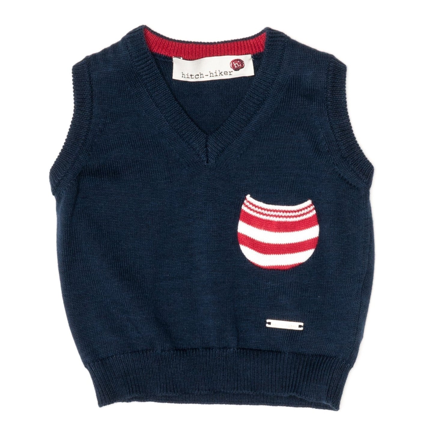 Hitch-Hiker by Monnalisa - Boys Vest With Pocket, Navy