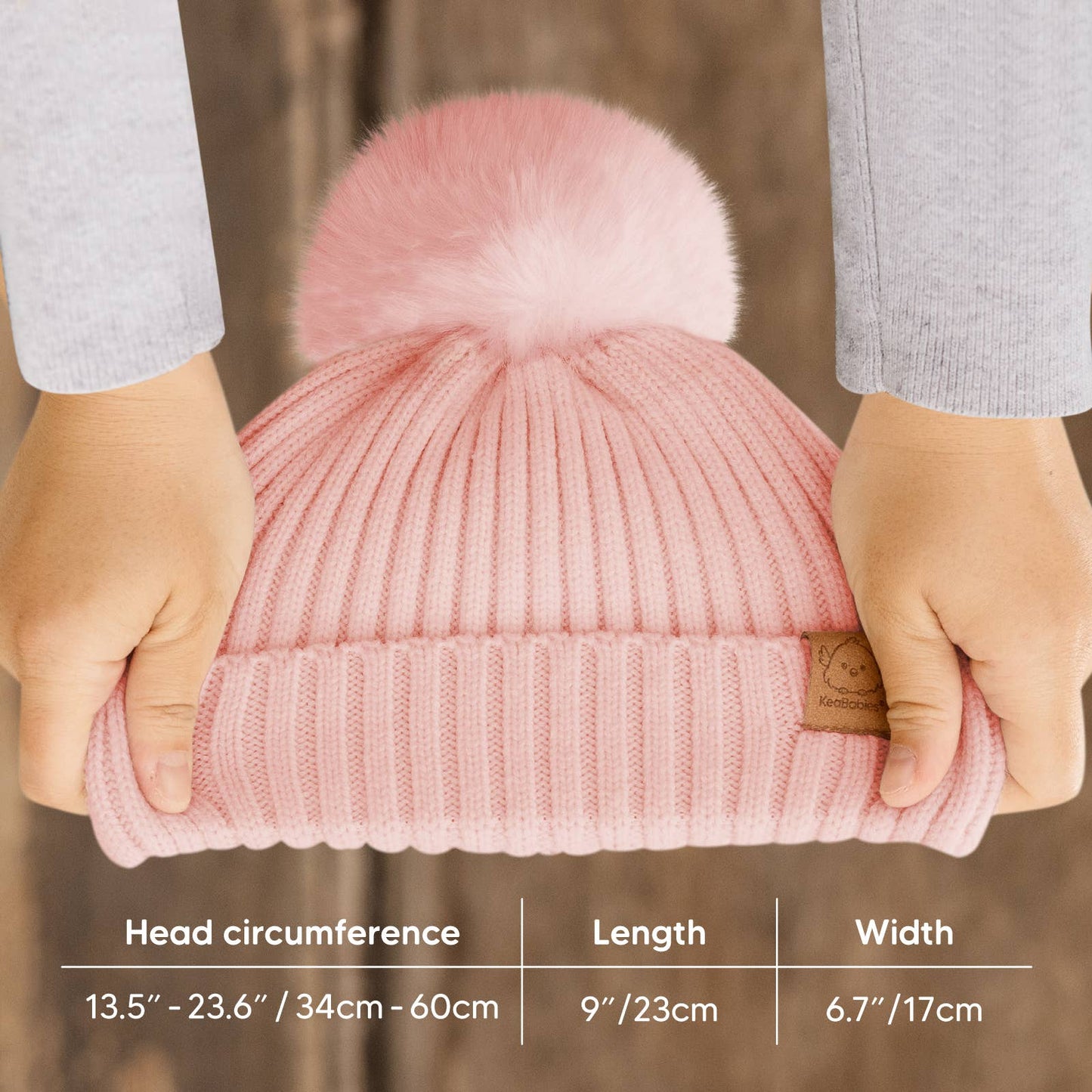 KeaBabies - KeaBabies 2-Pack Pom Knitted Beanie