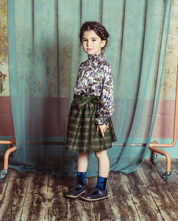 PAADE MODE - Checkered Lined Wool Cape Paddington