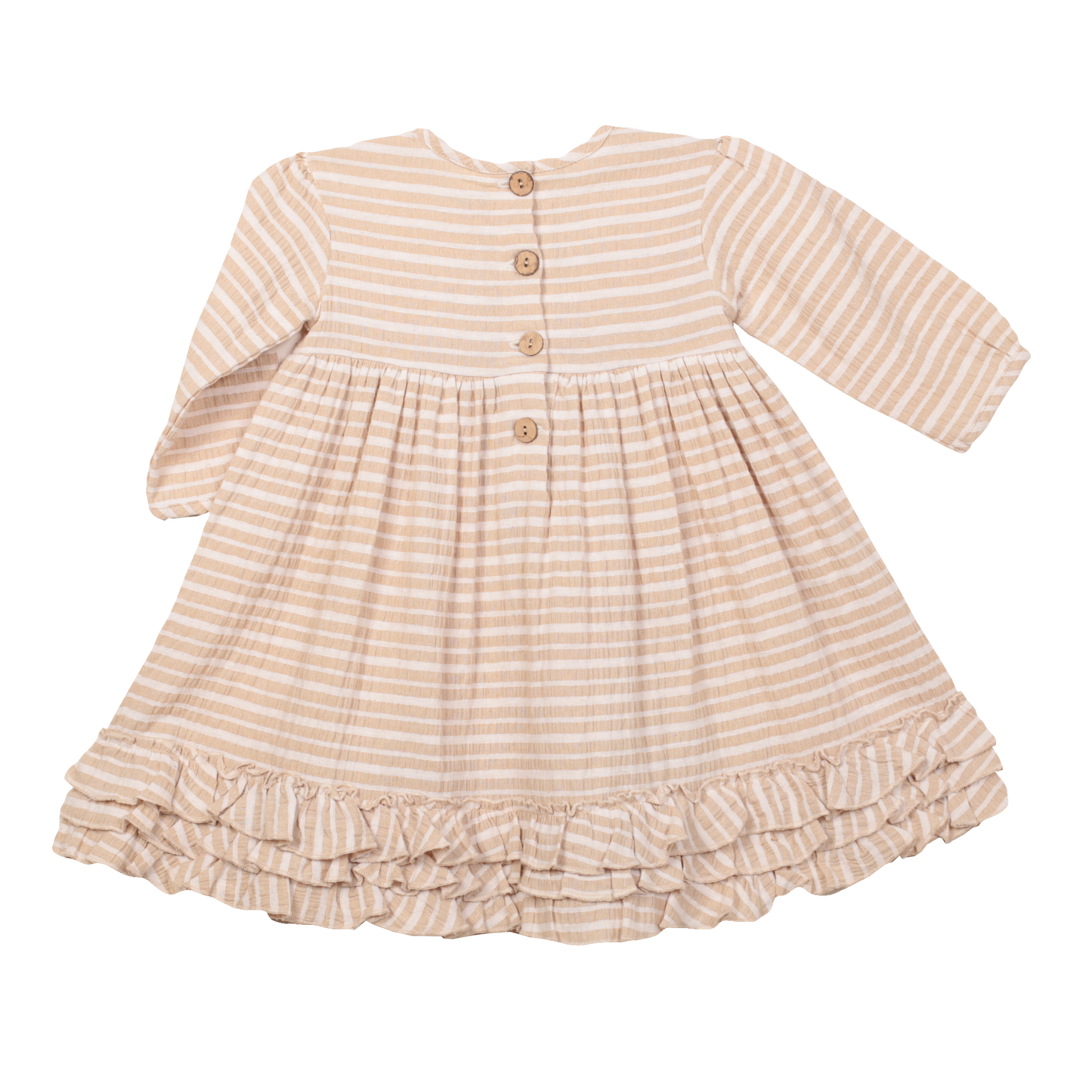 Blu Pony Vintage - Baby Dress Greta In Winter Wheat