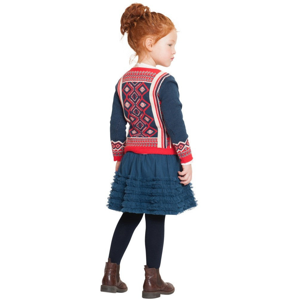 Room Seven - Girls Sikke Tulle Skirt in Midnight Blue