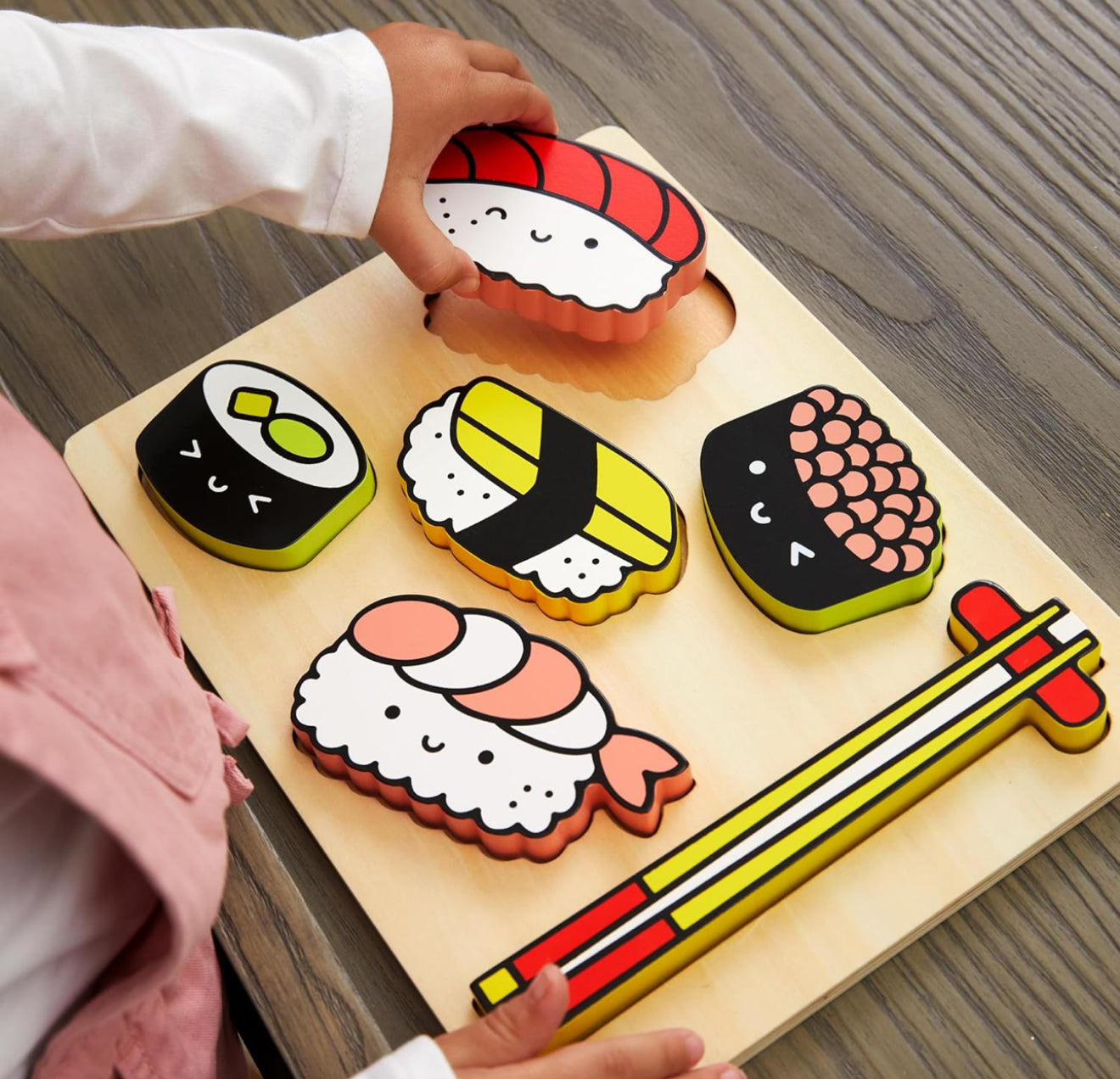 Sushi Friends Wooden Tray Puzzle