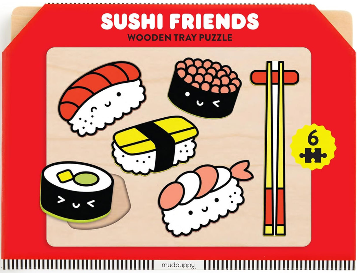 Sushi Friends Wooden Tray Puzzle
