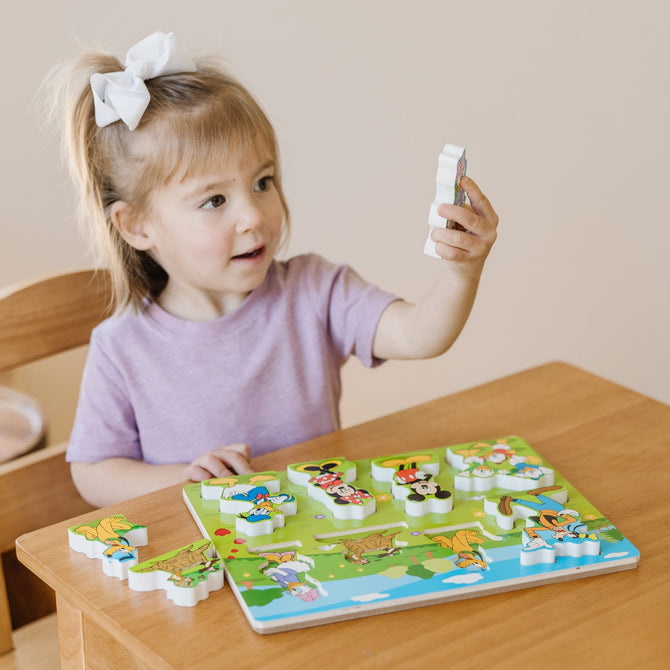 Wooden Chunky Puzzle - Mickey Mouse