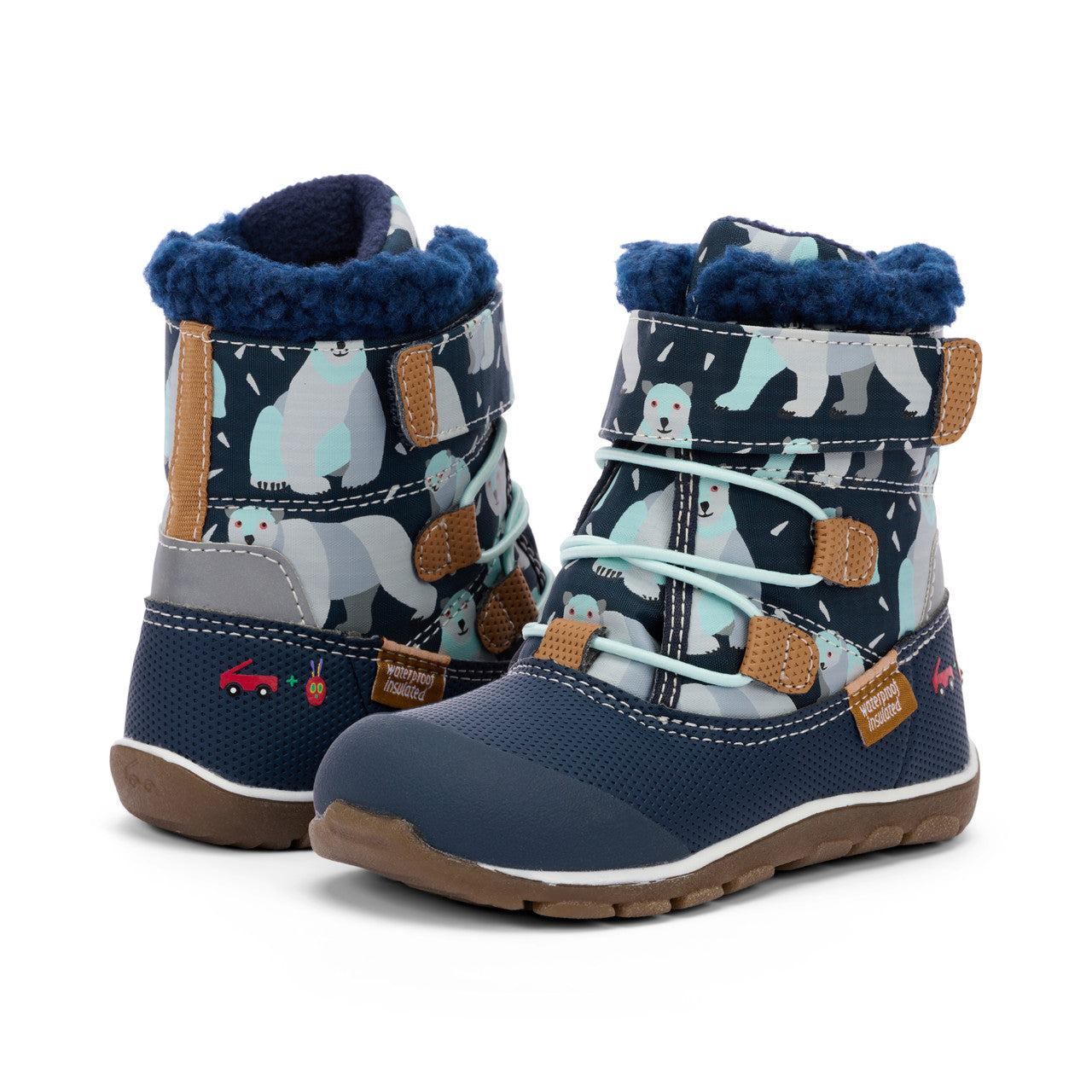 see kai run Gilman Waterproof/Insulated Navy/Polar Bear