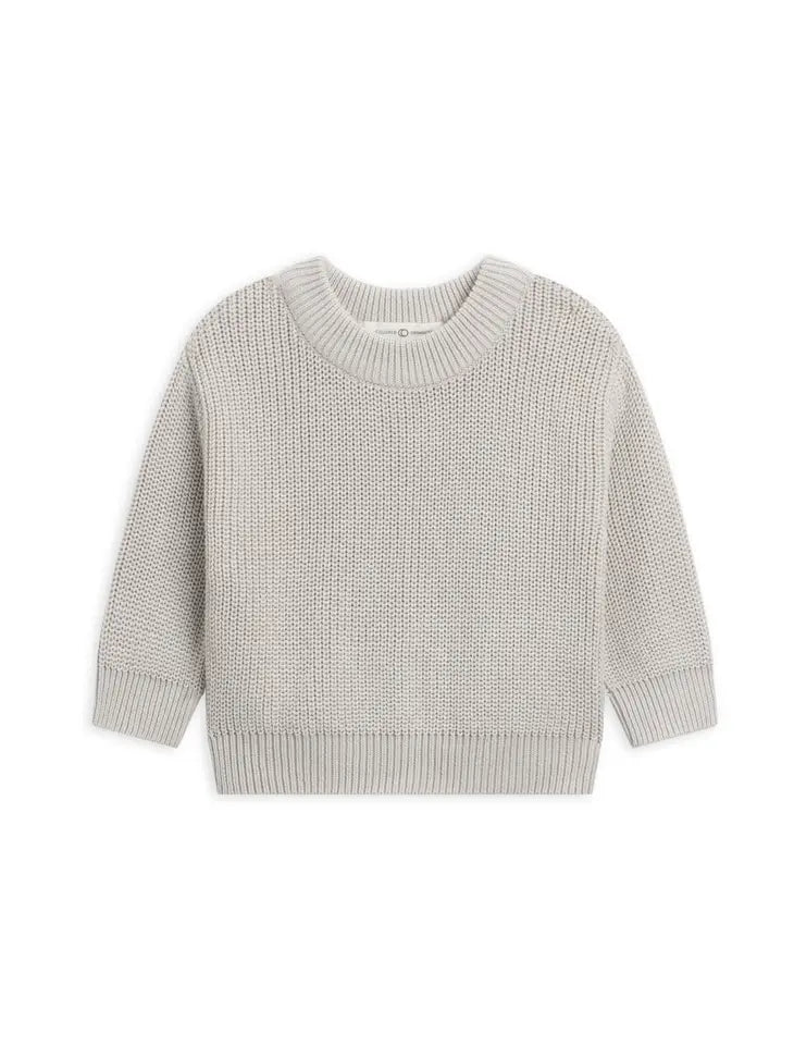 Organic Baby & Kids Dion Sweater Crew -Glacier