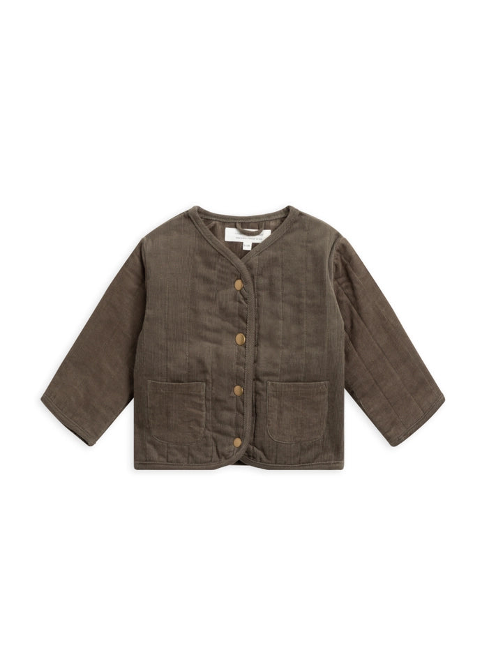 Colored Organics - Organic Baby Blake Corduroy Snap Up Front Jacket - Cypress