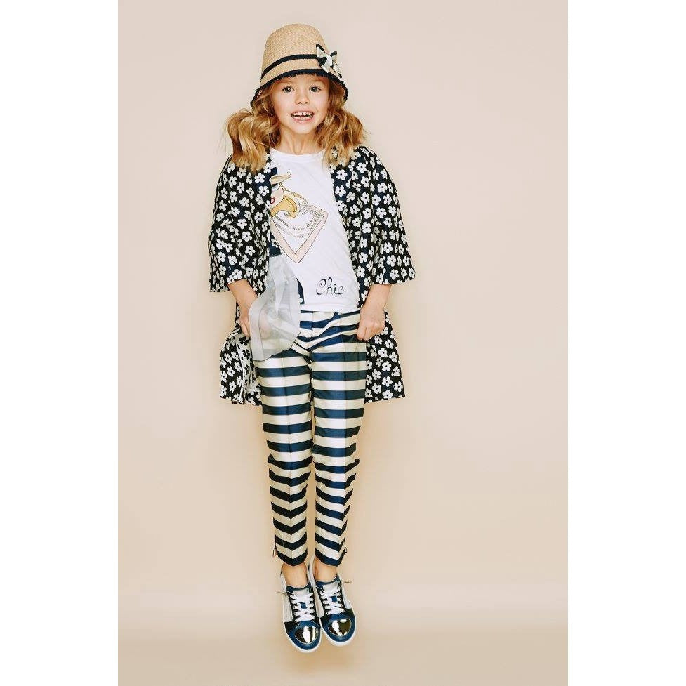Monnalisa - Girls Damask Frock Coat