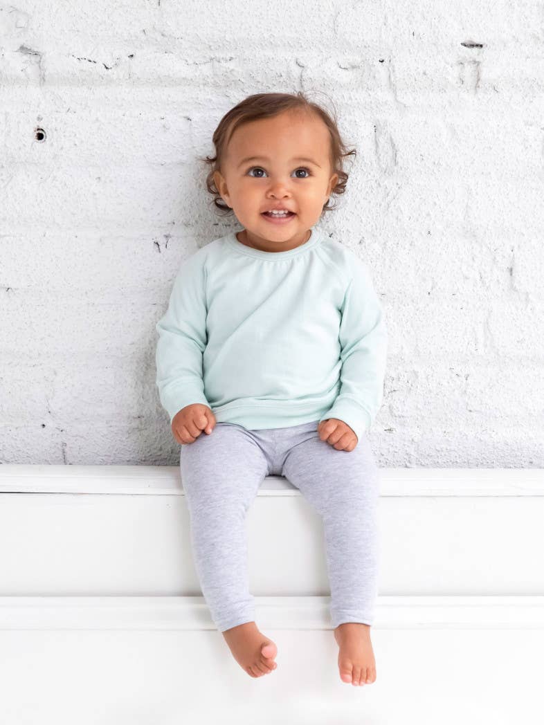 Colored Organics - Organic Baby and Kids Classic Leggings - Heather Grey