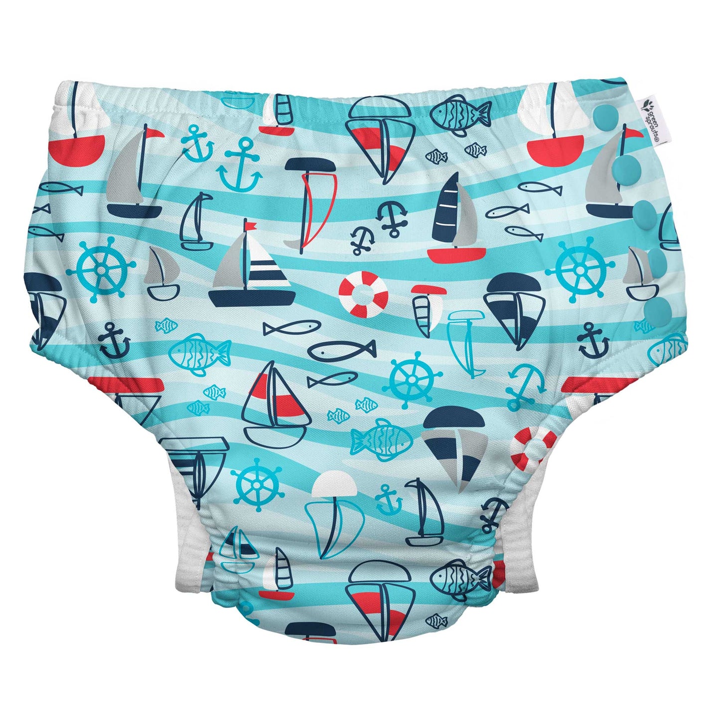 Green Sprouts - Eco Snap Swim Diaper with Gusset (Classic Collection)