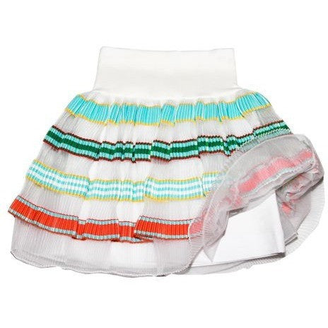 MiMiSol - Girls Stripes Skirt - 4Y