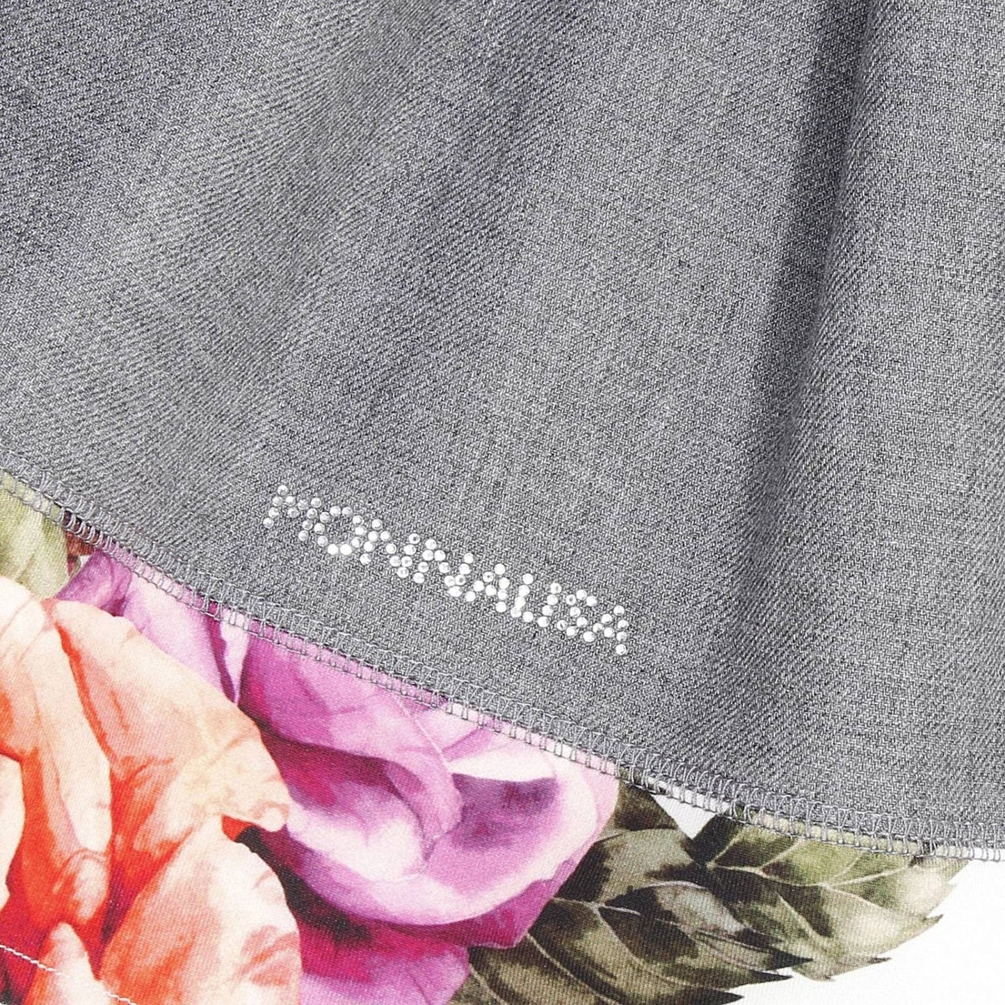 Monnalisa - Girl Skirt Folk, Multicolor Flower - 4Y