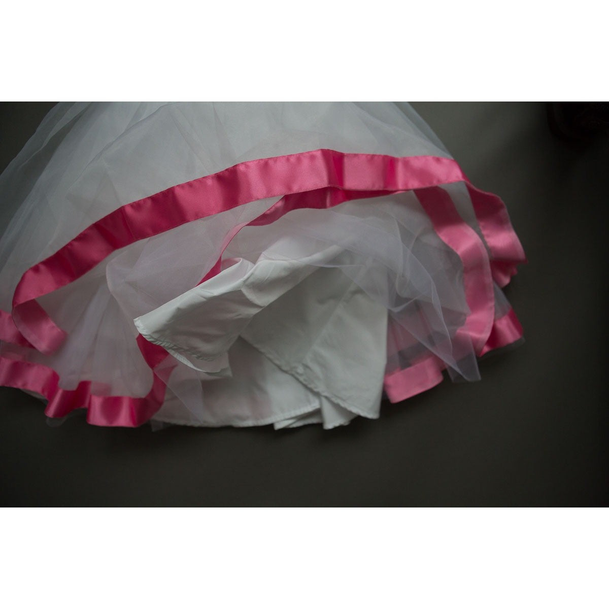 Blumarine Baby - Girls Puff Dress With Pink Satin Ribbon - 24M