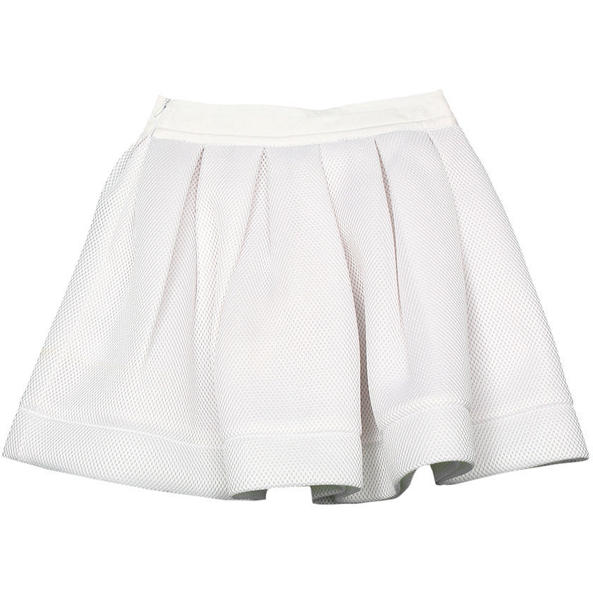 Monnalisa - Girl White Honeycomb Skirt