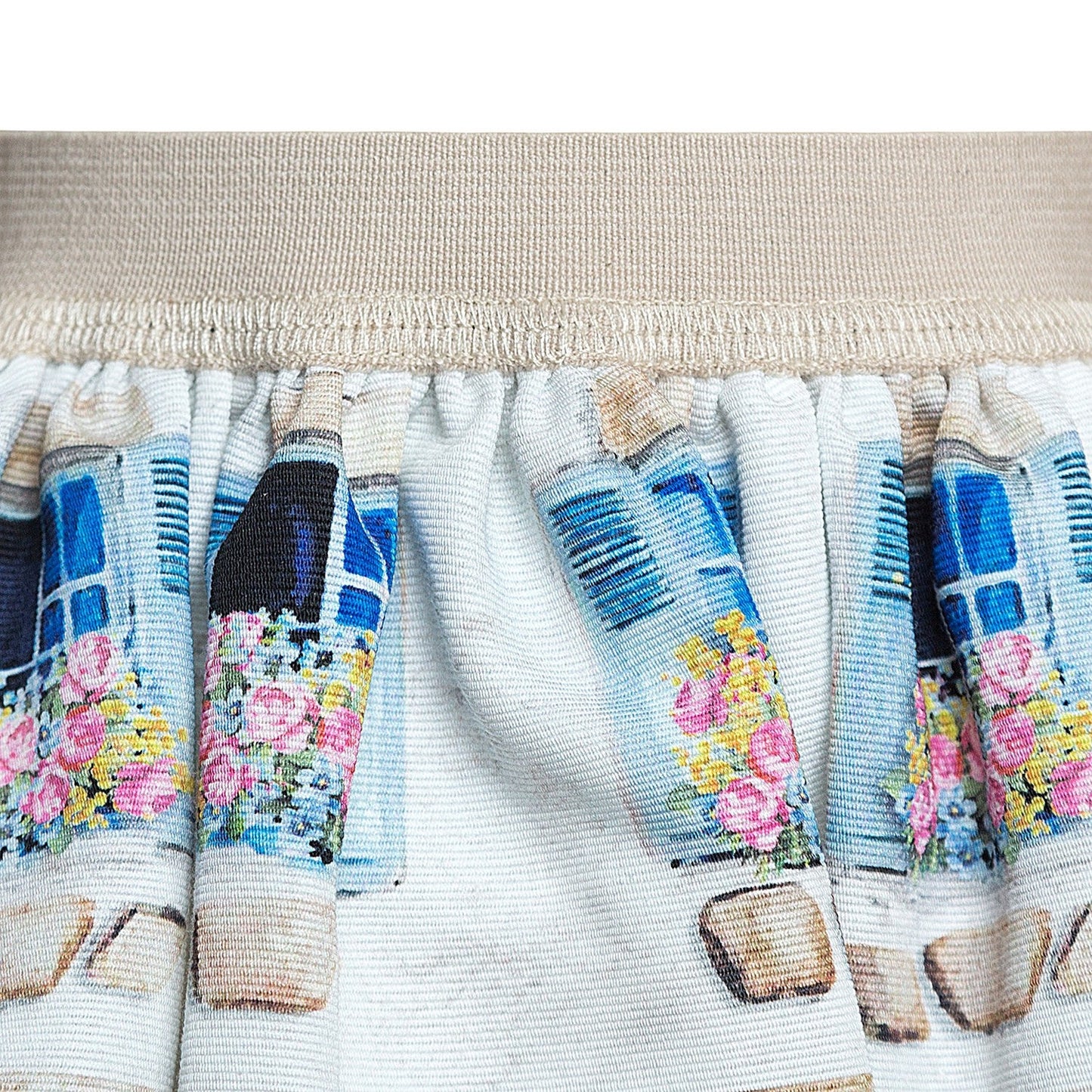 Monnalisa - Baby Girls Finnestrelle Ottoman Pane Windows Skirt, White