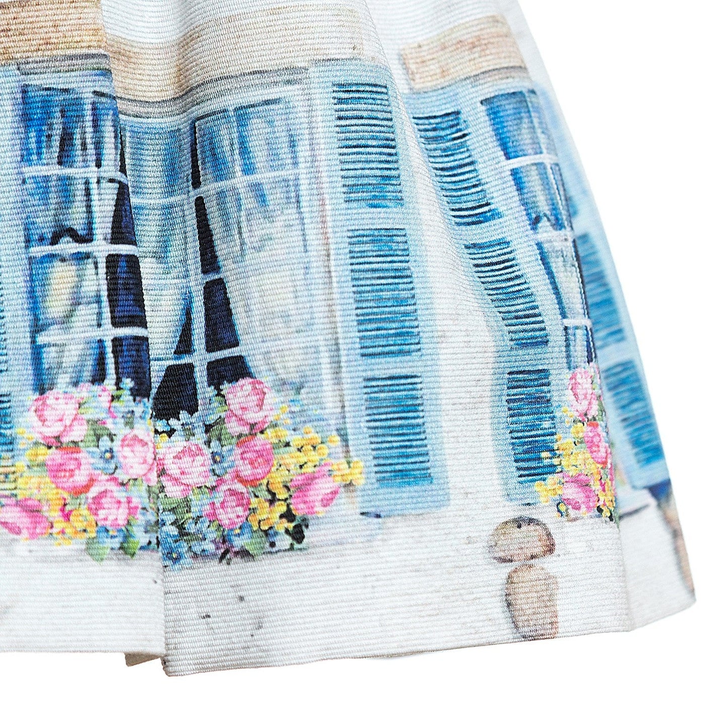 Monnalisa - Baby Girls Finnestrelle Ottoman Pane Windows Skirt, White