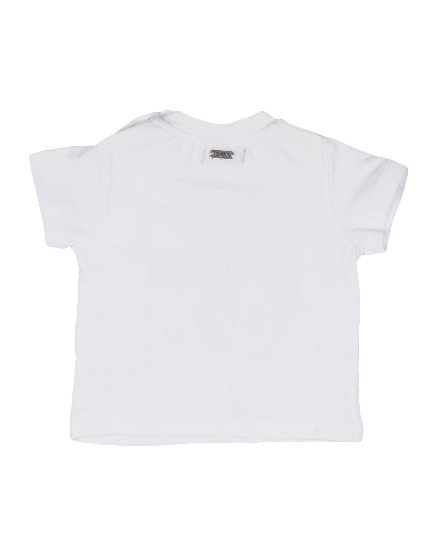 Fun&Fun - Baby Boy Drums Short Sleeve T-Shirt, White