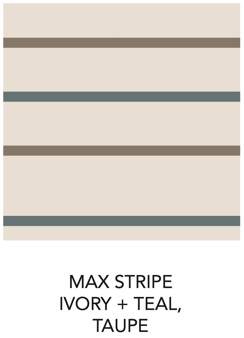 Colored Organics - Turk Long Sleeve Crew - Max Stripe / Teal + Taupe