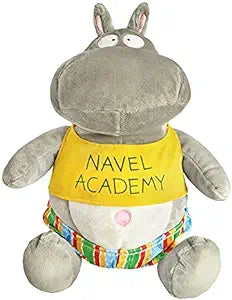 Belly Button Book - Hippo Plush Doll 10.5”