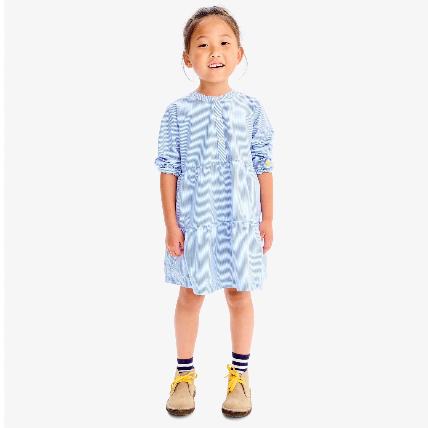 Primary - Tiered Dress In Stripe