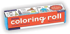 Around the World Mini Coloring Roll