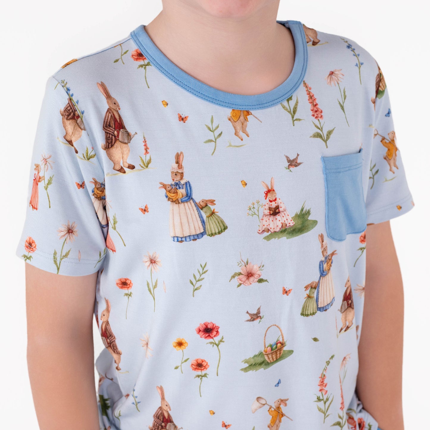Don’t Worry, Be Hoppy ( Rabbit )Kids' Short Sleeve T-shirt