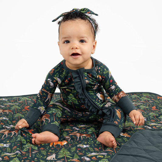 Wood You Be My Friend Ruffle Romper
