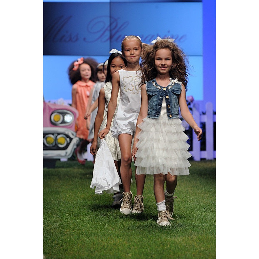 Miss Blumarine - Girls Layered White Dress