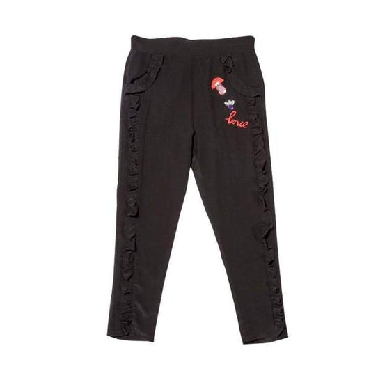 SONIA RYKIEL ENFANT - Badina Black Ruffled Pant