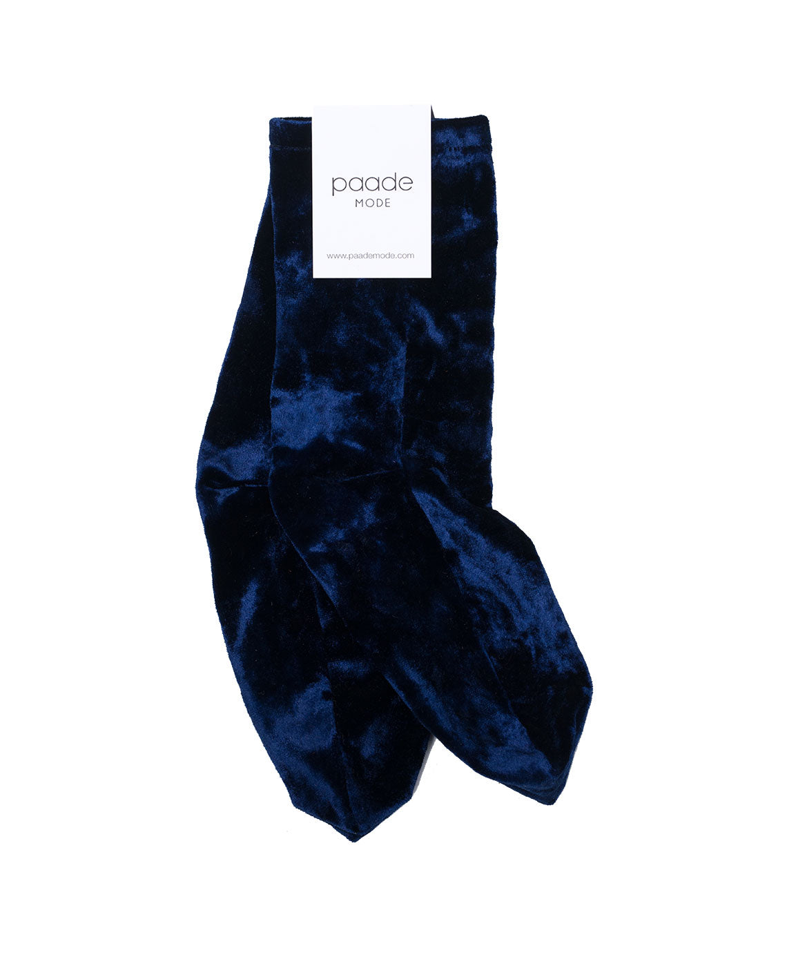 PAADE MODE - Crushed Velvet Socks Matilda, Blue