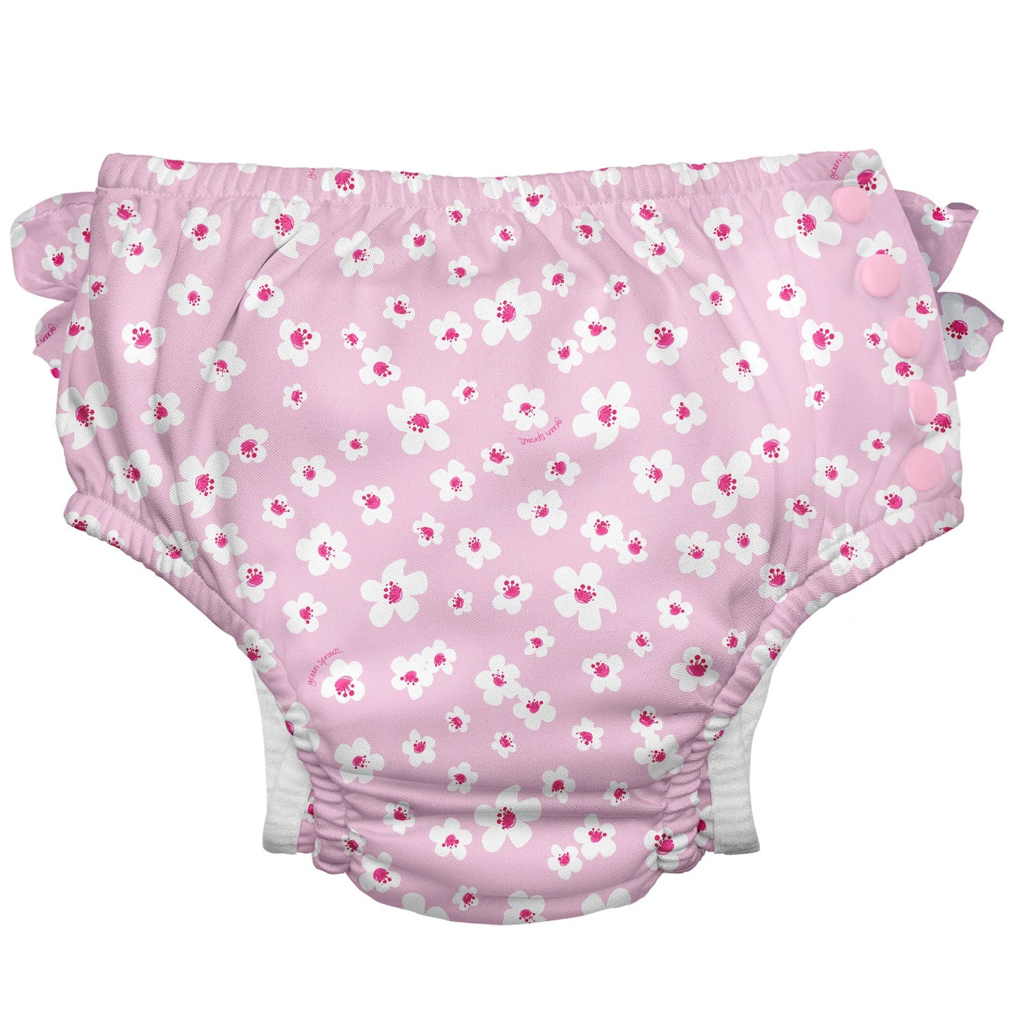 Green Sprouts - Eco Snap Ruffled Swim Diaper with Gussets