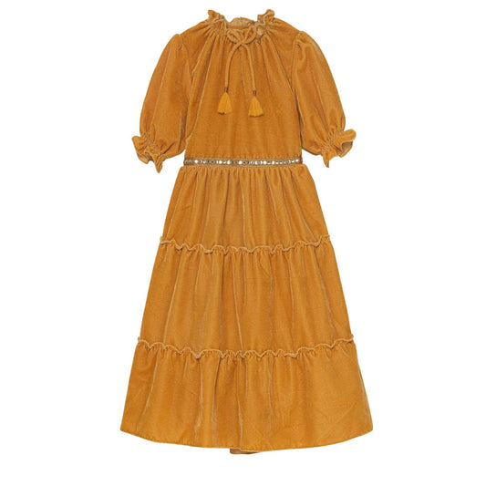 VELVETEEN - Carolina Honey Velvet Dress
