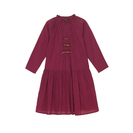 VELVETEEN - Fern Dress, Berry