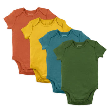 Mac & Moon 4-Pack Organic Cotton Lion Bodysuit