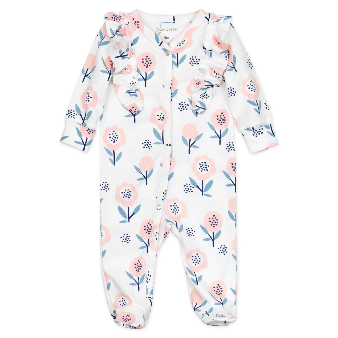 Mac & Moon; Pink Floral & bunny carrot 2 pack Sleep and Play;