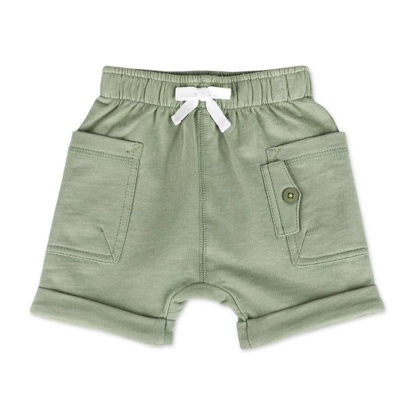 Organic Cotton 2-Piece Short Set in Rhino Buddies Print