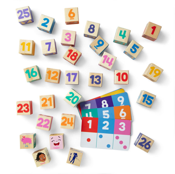 Ms. Rachel - Wooden Blocks and Activity Cards