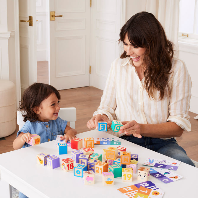 Ms. Rachel - Wooden Blocks and Activity Cards