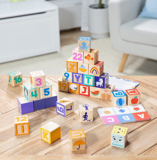 Ms. Rachel - Wooden Blocks and Activity Cards