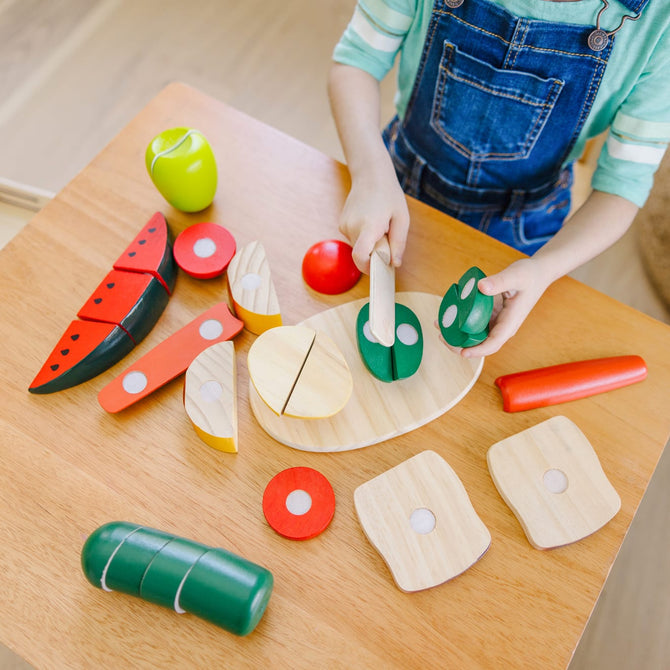 Cutting Food Wooden Play Set