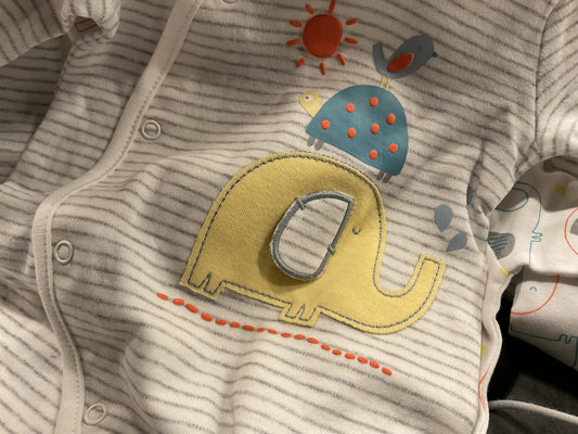 Elephant 2-piece romper Sunny & Sal