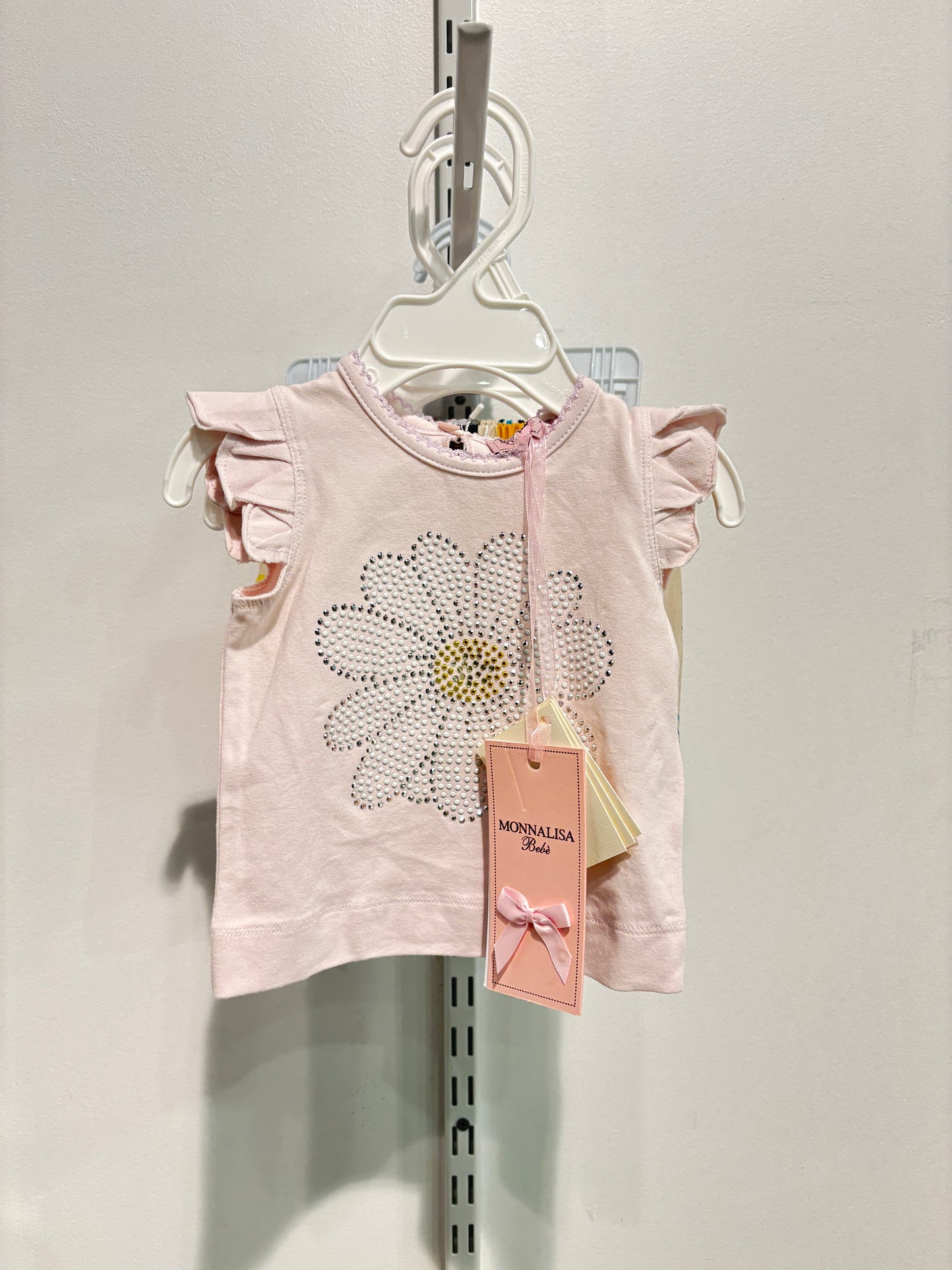 MONNALISA Daisy Jeweled Top