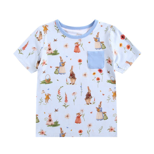 Don’t Worry, Be Hoppy ( Rabbit )Kids' Short Sleeve T-shirt