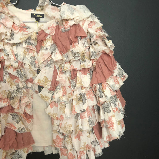 VELVETEEN - Rae Girl Jacket, Leaf Print