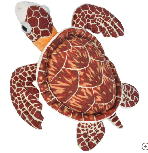 Wild Republic - Stuffed Animal 8” - Mini Hawksbill Sea Turtle