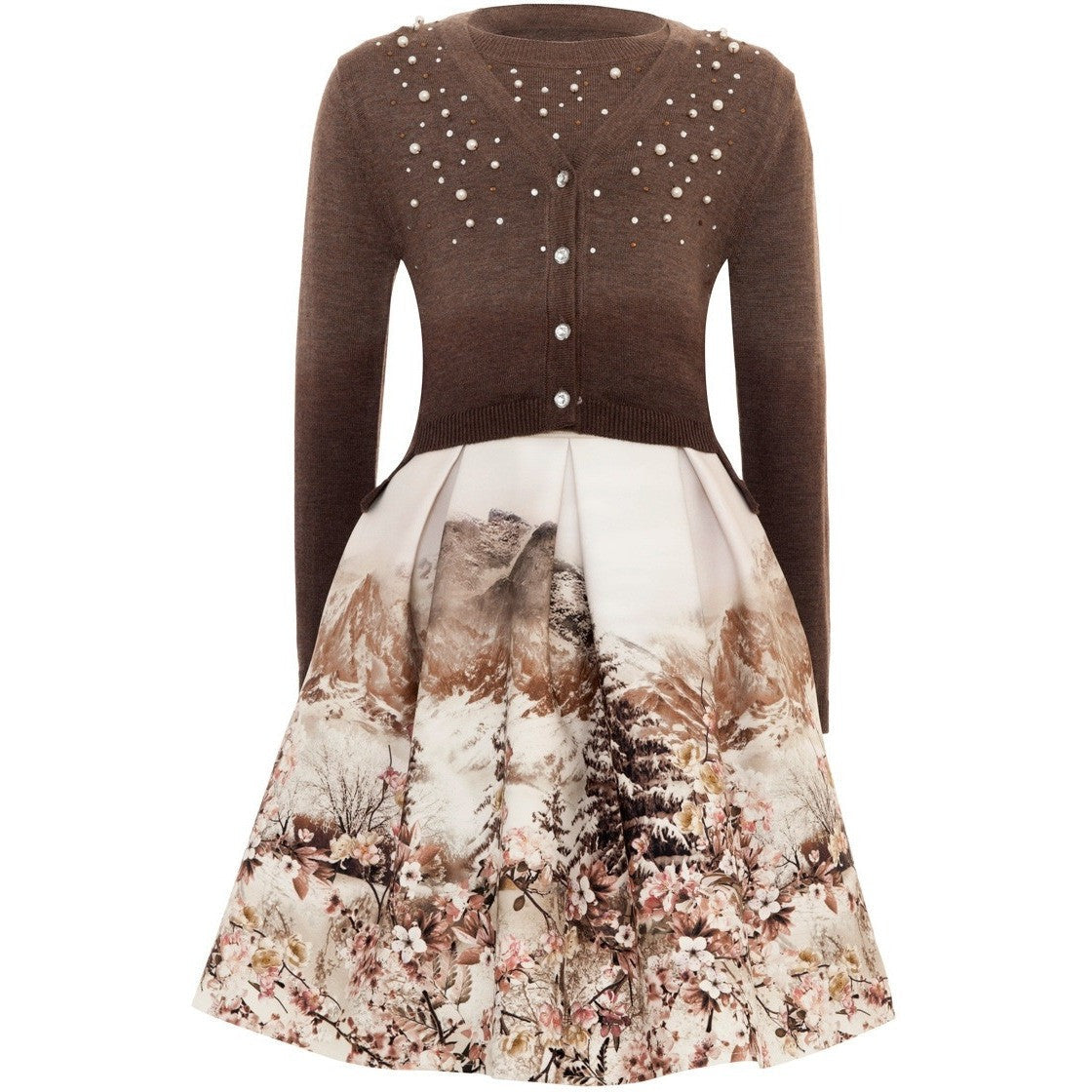 Monnalisa Jakioo - Girls Gonna Mountain Neoprene Skirt - Monnalisa - Skirts - www.kidinvogue.com