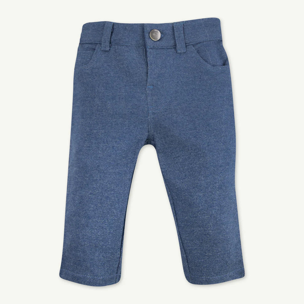 Oliver & Rain Neutral Denim Print