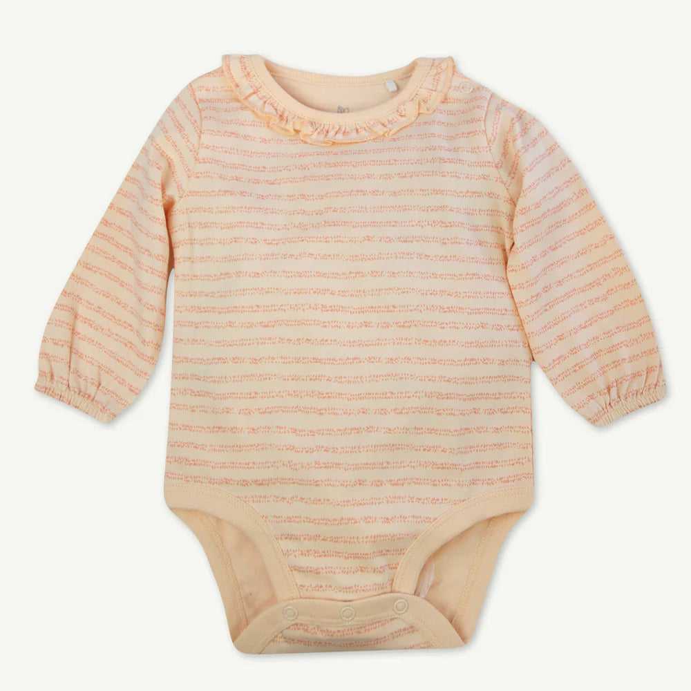 Leaves Stripe Long Sleeve Bodysuit