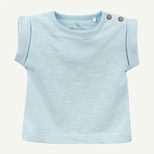 Light Blue Rolled Cuff Tee